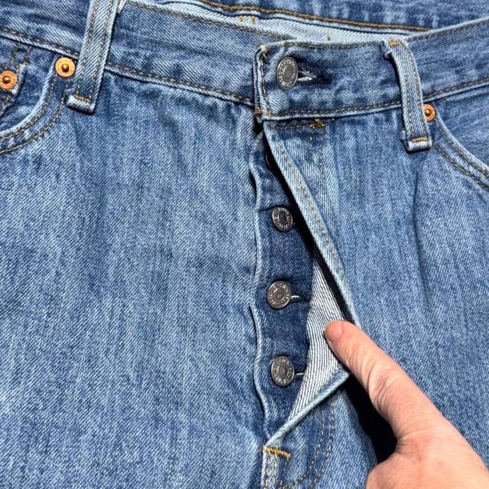 Levi's 501 Straight Cut Jeans Blue Size 36 x 29 - Picture 12 of 12